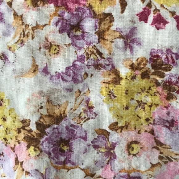 DELIRIUM Women Buttons Down Raffle Sleeveless Cotton Spring Floral Print Top| 30 - Picture 9 of 11